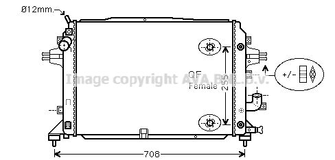 AVA QUALITY COOLING Radiators, Motora dzesēšanas sistēma OLA2460